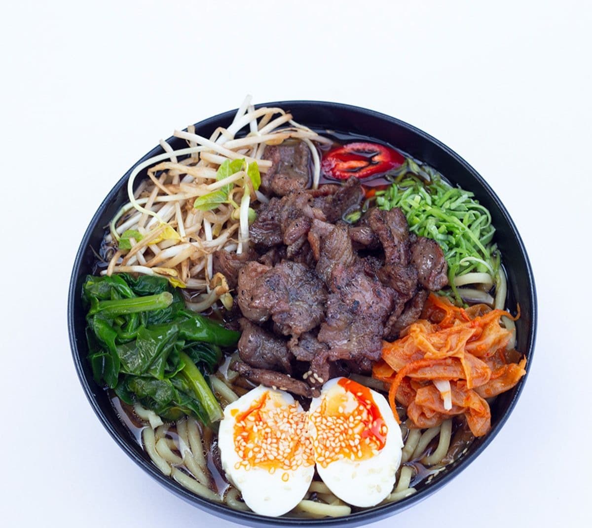 Korean Beef Ramen with Kimchi